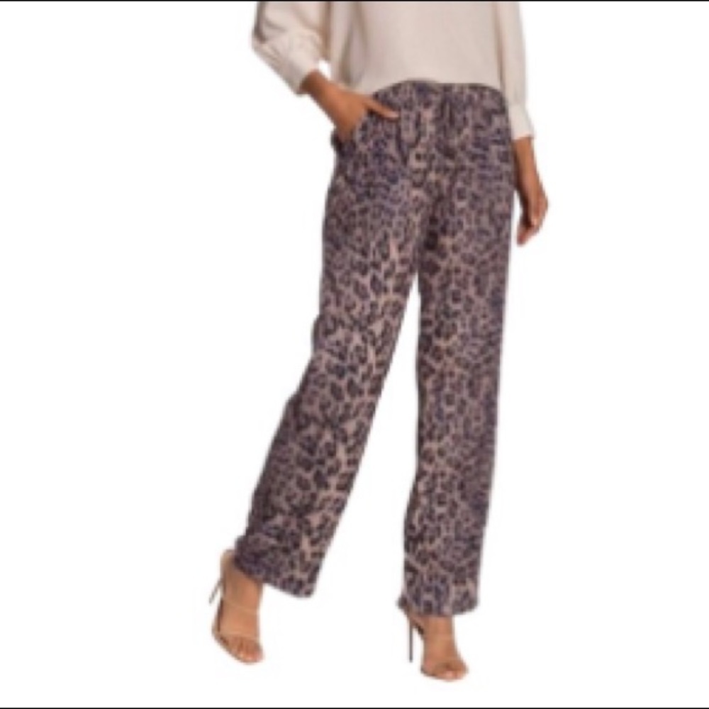 Joie Animal Print Drawstring Pants NWTS
